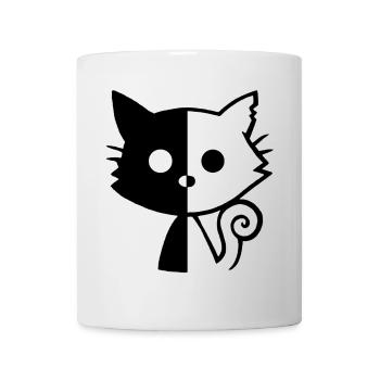 Black Kitten Yin and Yang - Mug - white - Front