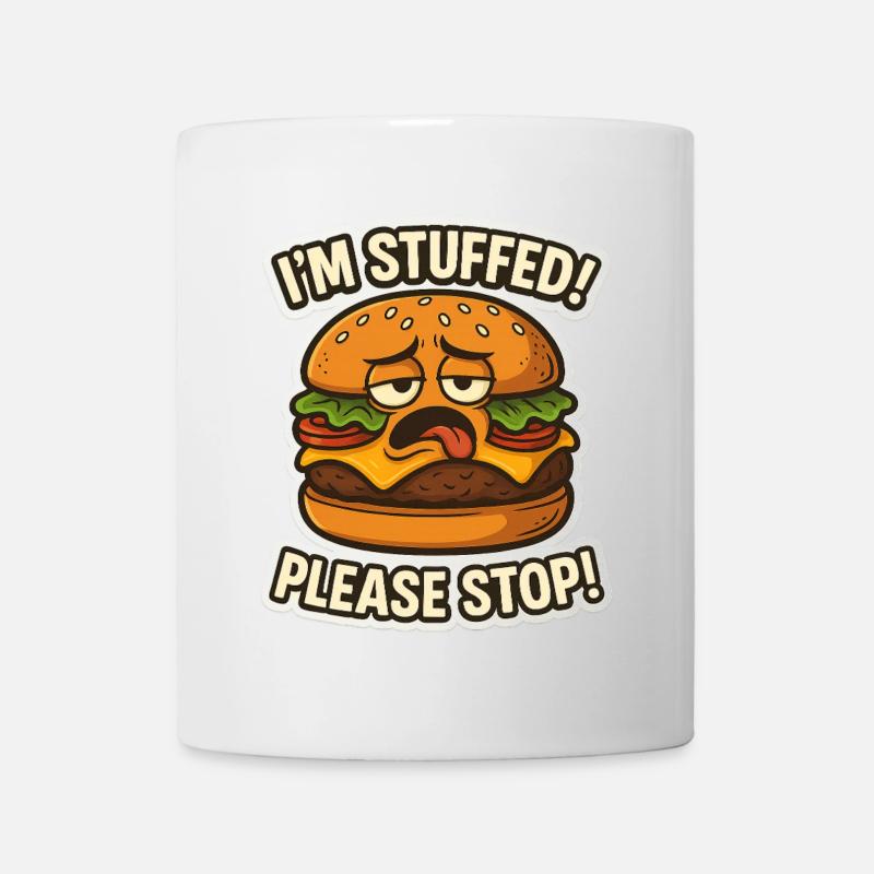 Im Stuffed Hamburger - Mug - white