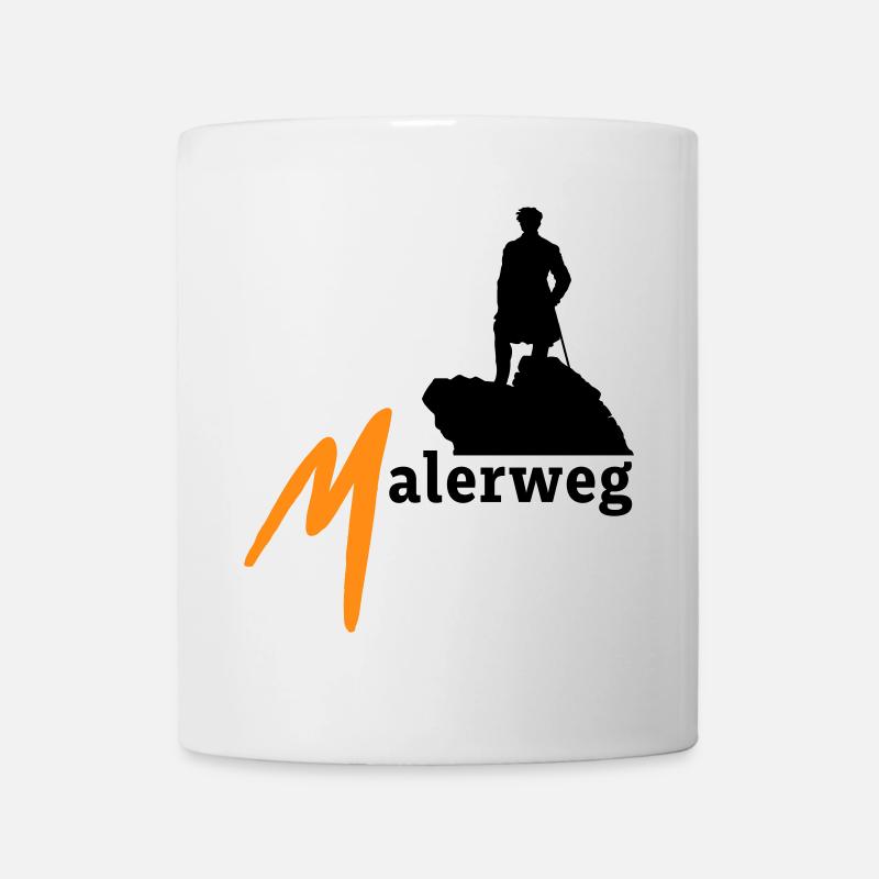 Malerweg Elbsandsteingebirge Sächsische Schweiz - Tasse - Weiß