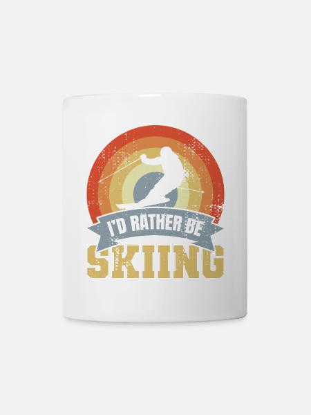 Skifahrerspruch - Tasse - Weiß