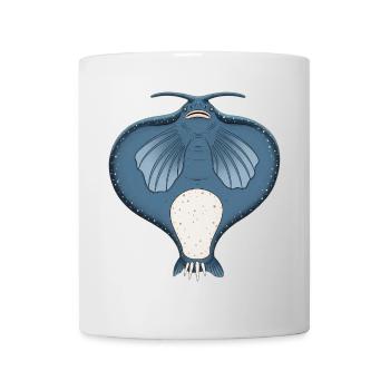 Majestic Manta Ray: Grace Underwater - Mug - white - Front