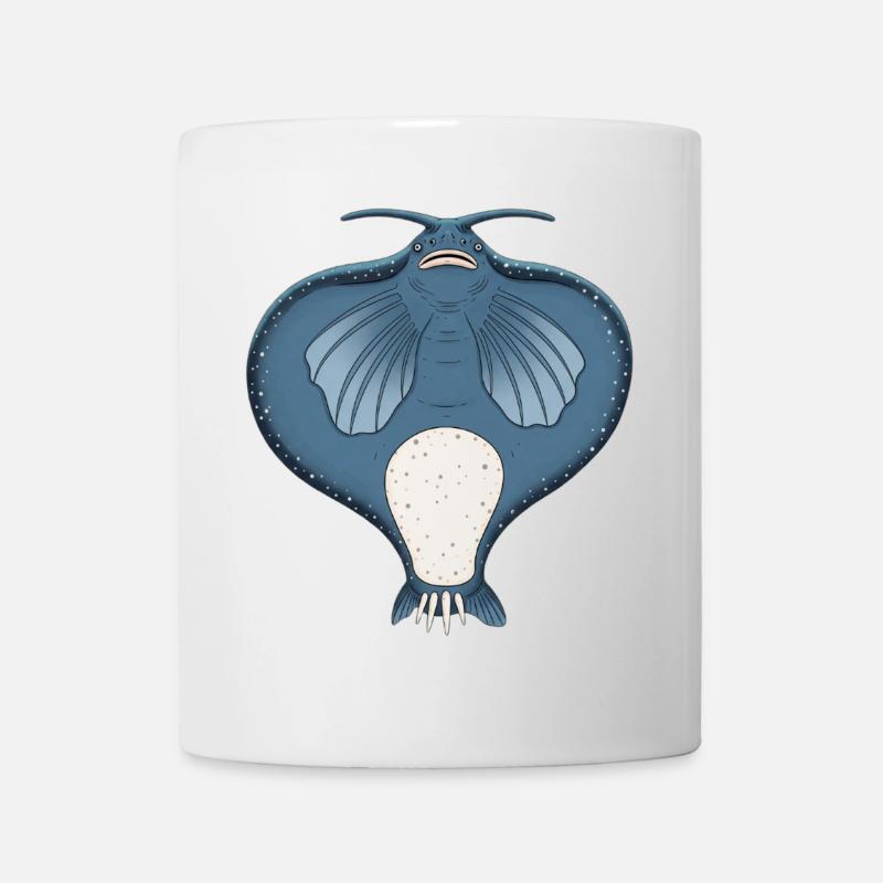Majestic Manta Ray: Grace Underwater - Mug - white
