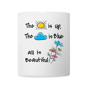 Life is beautiful - Tasse - Weiß - Vorne