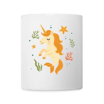 Einhorn mit Flosse – Magie unter Wasser - Tasse - Weiß - Vorne