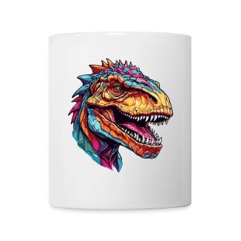 Colorful Tyrannosaurus - Mug - white - Front