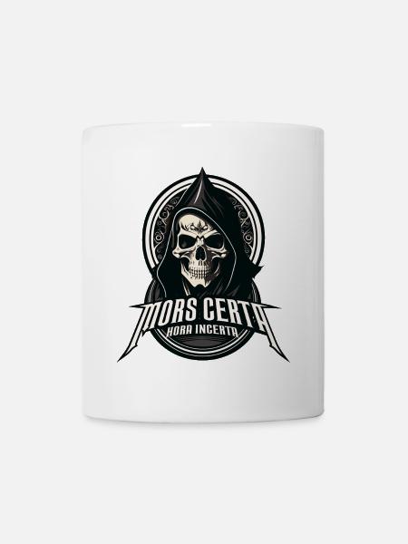 Death is certain, the hour is uncertain - Mug - white