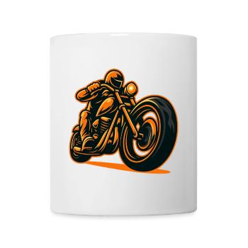 Flame Motorcyclist - Mug - white - Front