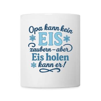 Grandpa can't conjure up cream - but he can get it! - Mug - white - Front
