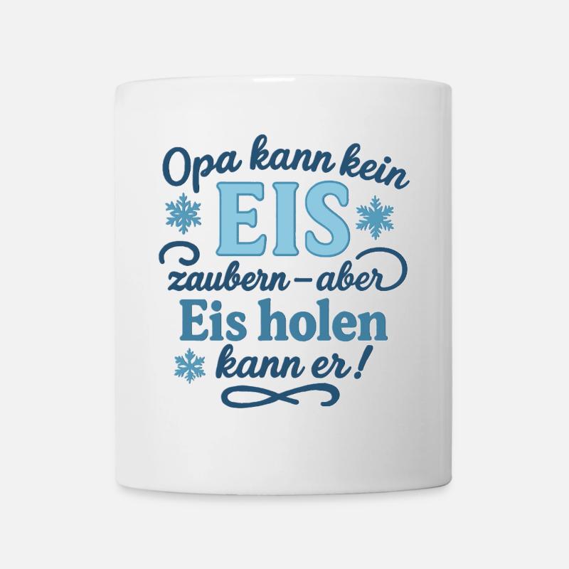 Grandpa can't conjure up cream - but he can get it! - Mug - white