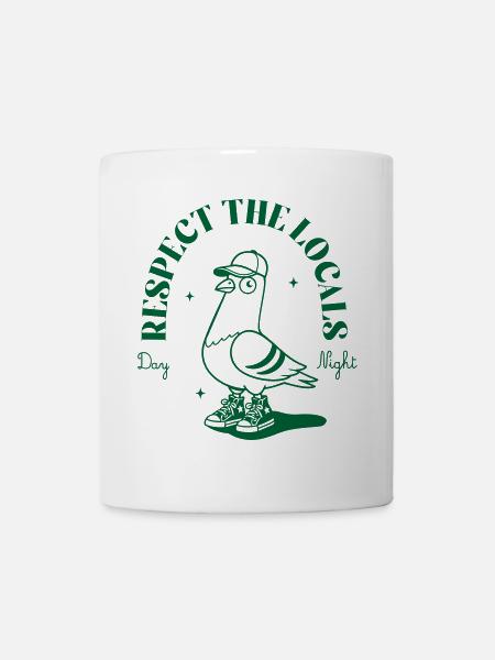 Vogel Sneaker Mascot mit Cap - Tasse - Weiß