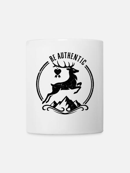 Leaping Deer - Mug - white
