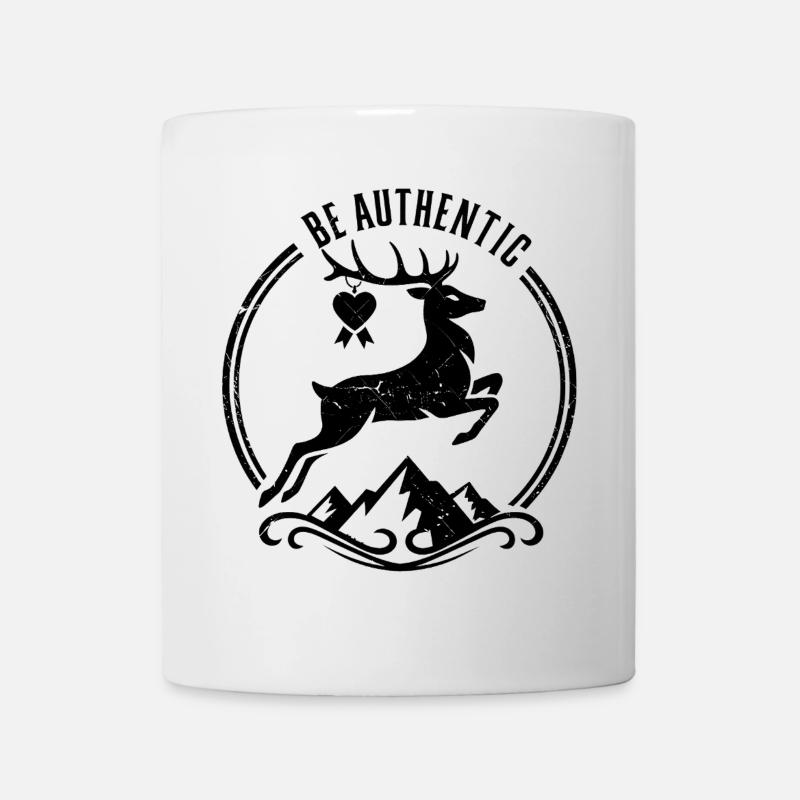 Cerf bondissant - Mug blanc - blanc