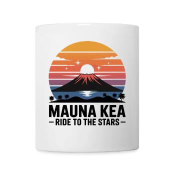Mauna Kea Fahrt zu den Sternen Radsport Kunst - Tasse - Weiß - Vorne