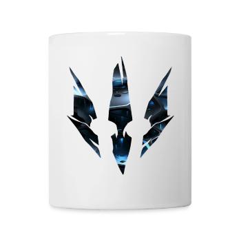 Cyber Sci-Fi Rift – Blue Futuristic World - Mug - white - Front