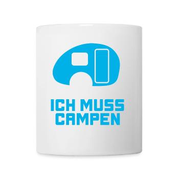 Caravan campen Fan Wohnwagen Hobby Urlaub Rentner - Tasse - Weiß - Vorne