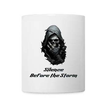 Murmure de la mort - Grim Reaper Gothic Skull Art - Mug blanc - blanc - Devant