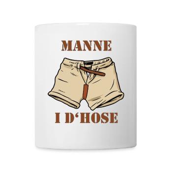 Schwinger T-Shirt Zwilchhose Schweizer Fanartikel  - Tasse - Weiß - Vorne