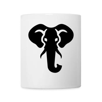 éléphant - Mug blanc - blanc - Devant