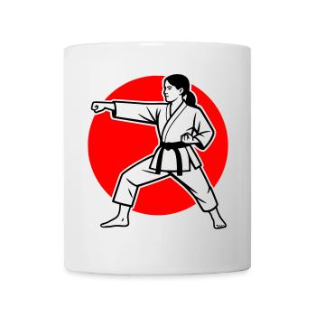 Karate Oi-Zuki - Mug - white - Front
