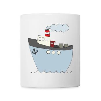 Playful ship design for children's clothing - Mug - white - Front