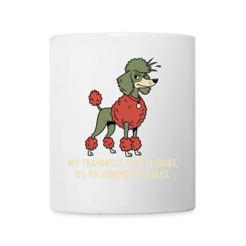 My training: 100% elegant, 0% follow rules - Mug - white - Front