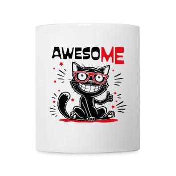 Awesome Black Cat Funny Cool Cat Design - Mug - white - Front