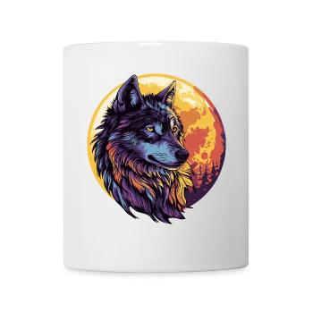 Wolf Mond - Tasse - Weiß - Vorne