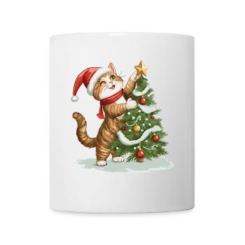 Cat Christmas Tree Christmas Xmas Cute Funny - Mug - white - Front