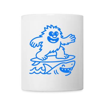 Surf Monster - Mug - white - Front