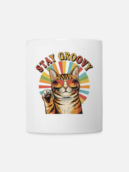 Stay groovy - Tasse - Weiß
