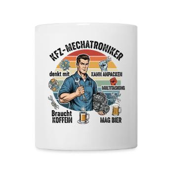 The automotive mechatronics technician - Mug - white - Front