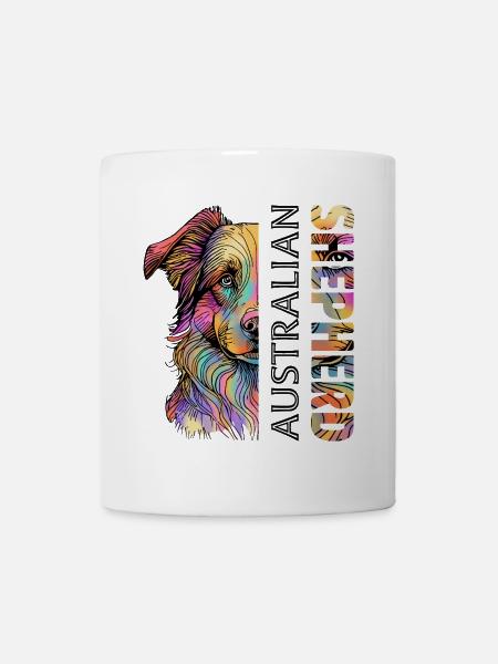 Australian Shepherd - Tasse - Weiß