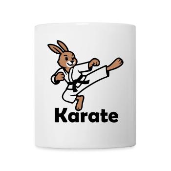 Karate Hase - Tasse - Weiß - Vorne