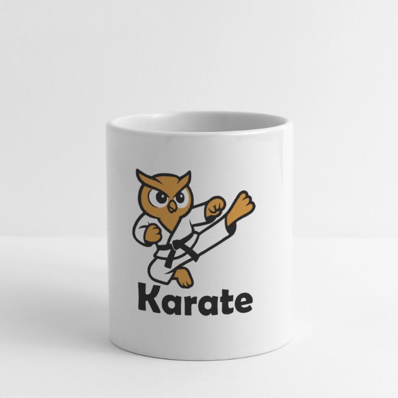Karate Eule Tasse