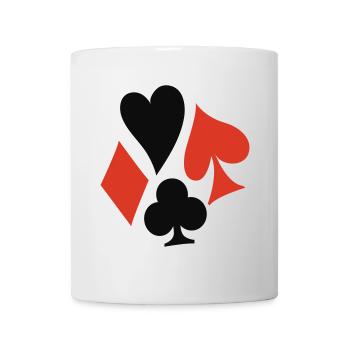 poker signs - Tasse - Weiß - Vorne