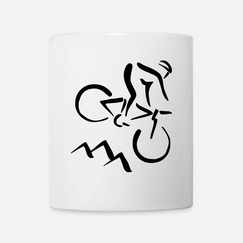 Mountainbiker - Tasse - Weiß