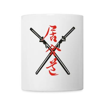 Iaido Kanji + Katana - Mug - white - Front