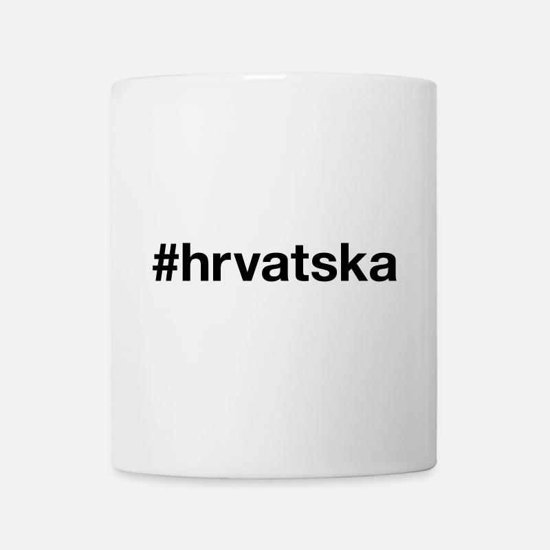 HRVATSKA Croatie croate Hashtag - Mug blanc - blanc