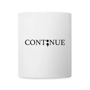 Continue Semicolon - Mug - white - Front