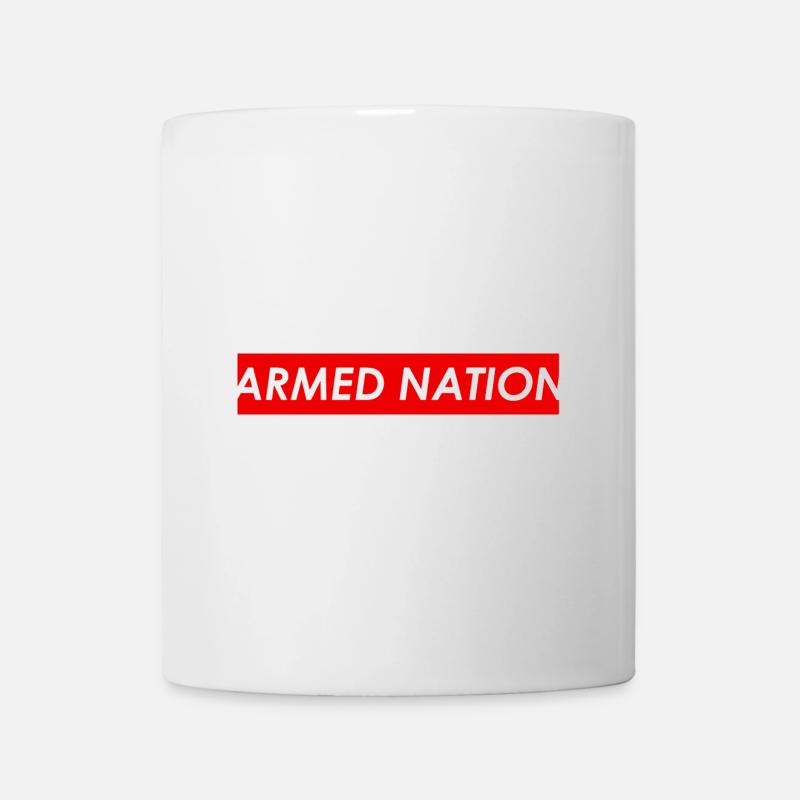 ARMED NATION 2019 LOGO REDBOX - Tasse - Weiß