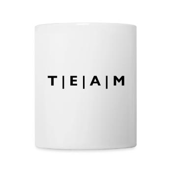 ÉQUIPE à rayures - Mug blanc - blanc - Devant