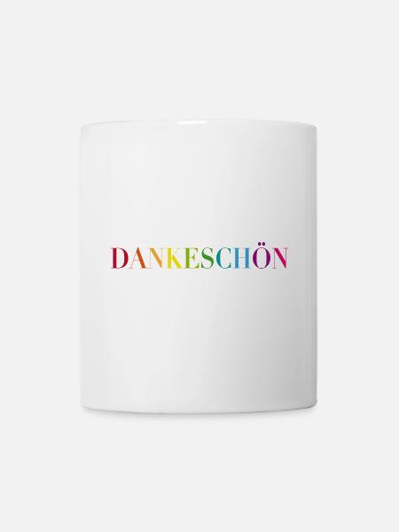 Einfach Dankeschön sagen - Tasse - Weiß