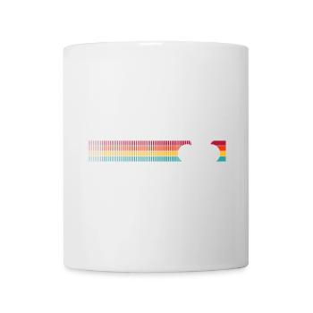 Vibrant Rainbow Bicycle Pattern - Mug - white - Front