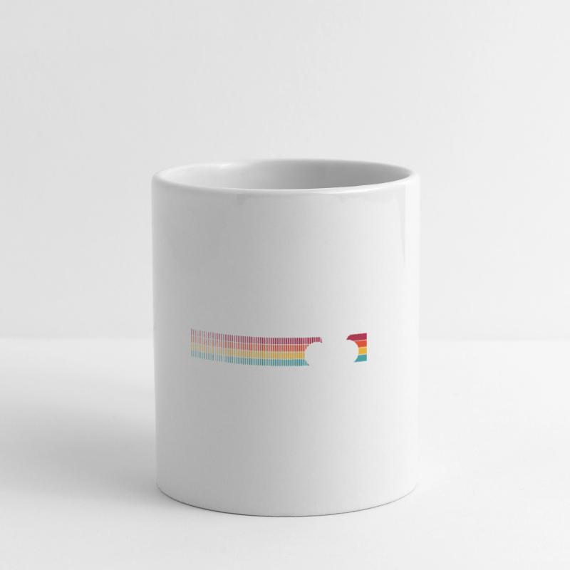 Vibrant Rainbow Bicycle Pattern Mug