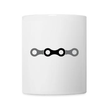 icône de chaîne de vélo Logo de l’icône de chaîne de vélo - Mug blanc - blanc - Devant