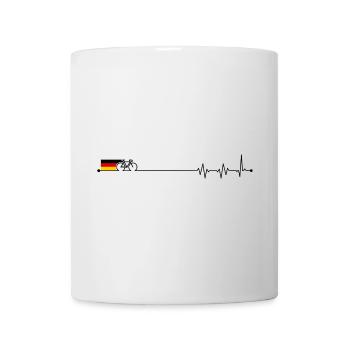 Germany flag bicycle - Mug - white - Front