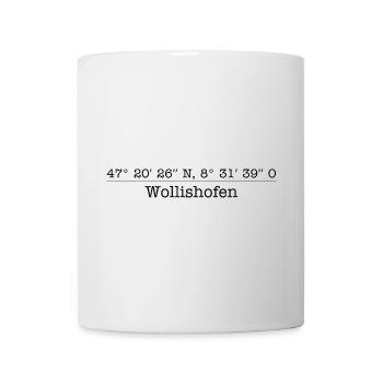 Coordonnées Wollishofen Kreis 2 à Zürich - Mug blanc - blanc - Devant