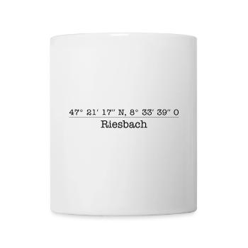Coordonnées de Riesbach Kreis 8 Zürich - Mug blanc - blanc - Devant