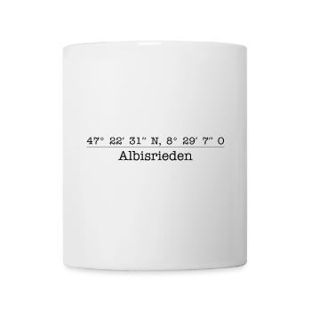 Coordonnées District 9 Albisrieden Zurich - Mug blanc - blanc - Devant