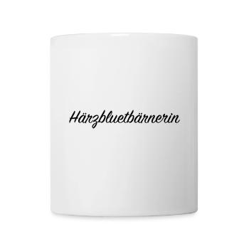 Härzbluetbärnerin Stadt Bern Schweiz Berner - Tasse - Weiß - Vorne
